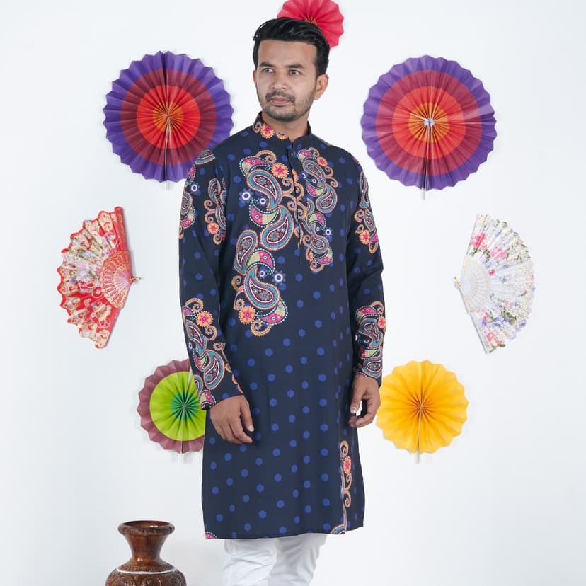 Premium Digital Printed Panjabi-20464P