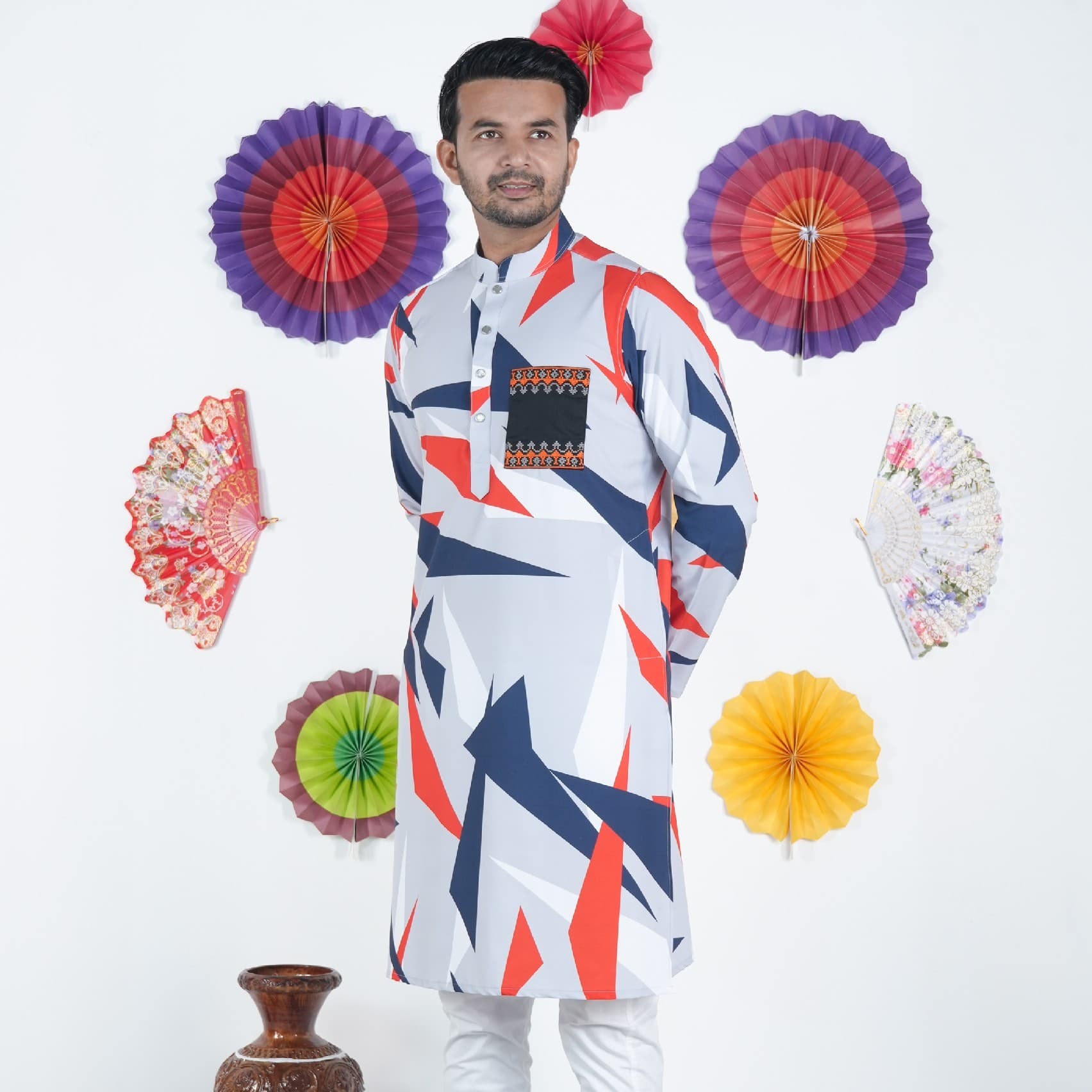 	 Premium Digital Printed Panjabi-20471P gallery 1