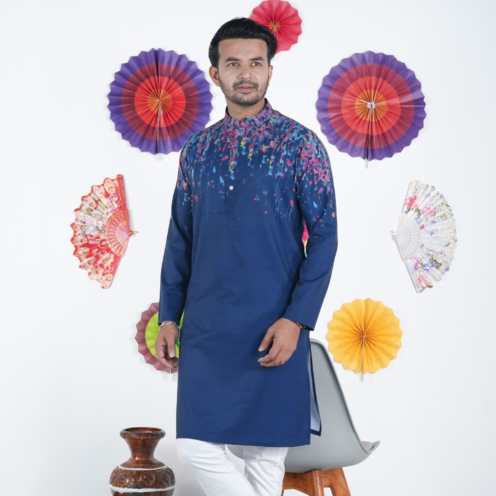 Premium Digital Printed Panjabi-20656P gallery 1